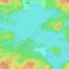 Mapa topográfico Koshlong Lake, altitud, relieve