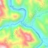 Mapa topográfico Cayumba, altitud, relieve