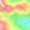 Mapa topográfico Pasacancha, altitud, relieve