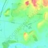 Mapa topográfico Mere Green, altitud, relieve