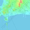 Mapa topográfico พลา, altitud, relieve
