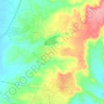 Mapa topográfico Baksa, altitud, relieve