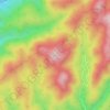 Mapa topográfico 三ヶ岳, altitud, relieve
