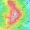 Mapa topográfico 生駒山, altitud, relieve