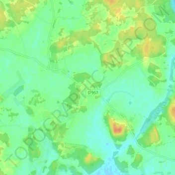 Mapa topográfico Fogdö, altitud, relieve