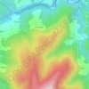 Mapa topográfico Pena dos Teixóis, altitud, relieve