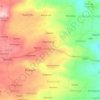 Mapa topográfico Bawangan, altitud, relieve