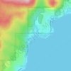 Mapa topográfico Carnelian Bay, altitud, relieve