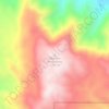 Mapa topográfico Bighorn Mountains, altitud, relieve