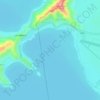 Mapa topográfico Ensenada Boca del Río, altitud, relieve