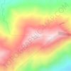Mapa topográfico Cerro Canajagua, altitud, relieve