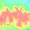Mapa topográfico El Fontanar, altitud, relieve