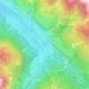 Mapa topográfico Moos, altitud, relieve