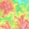Mapa topográfico Merle, altitud, relieve