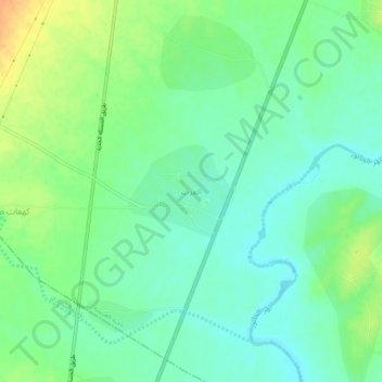 Mapa topográfico Al-Gharb, altitud, relieve