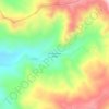 Mapa topográfico Rincón de Los Valles, altitud, relieve