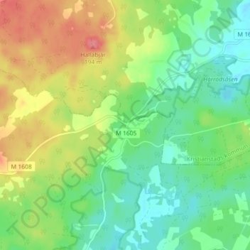 Mapa topográfico Agusa, altitud, relieve