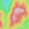 Mapa topográfico Isintok Mountain, altitud, relieve
