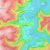 Mapa topográfico Rurberg, altitud, relieve