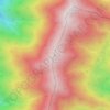 Mapa topográfico 丹後山, altitud, relieve