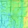 Mapa topográfico 道頓堀, altitud, relieve