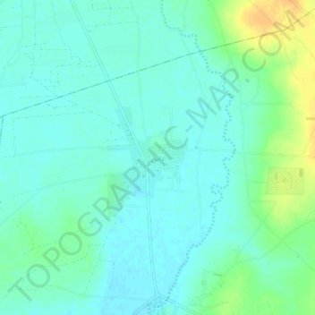 Mapa topográfico Dabeq, altitud, relieve