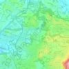Mapa topográfico Bulciaghetto, altitud, relieve