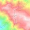 Mapa topográfico Buttu Pauwan, altitud, relieve