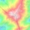 Mapa topográfico Cerro Provincia, altitud, relieve