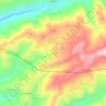 Mapa topográfico Fajlit, altitud, relieve