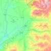 Mapa topográfico Taos, altitud, relieve