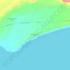 Mapa topográfico Mantilhue Centro Sur, altitud, relieve