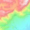 Mapa topográfico La Sonora, altitud, relieve