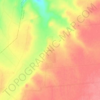 Mapa topográfico Az Za`faranah, altitud, relieve
