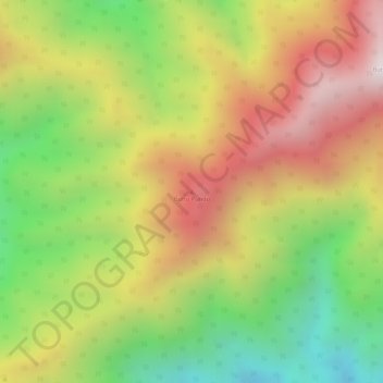 Mapa topográfico Buttu Pundu, altitud, relieve