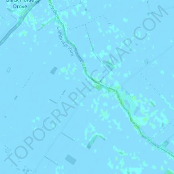 Mapa topográfico Little Ouse, altitud, relieve