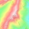 Mapa topográfico Pico Tajo Alto de los Machos, altitud, relieve