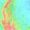 Mapa topográfico Tibú, altitud, relieve