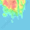 Mapa topográfico Skudeneshavn, altitud, relieve