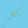 Mapa topográfico Côn Sơn Island, altitud, relieve