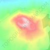 Mapa topográfico Volcán Cuautzin, altitud, relieve