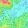 Mapa topográfico 巾着田, altitud, relieve