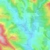 Mapa topográfico Ben Lomond, altitud, relieve