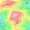 Mapa topográfico Monte Tagliaferro, altitud, relieve