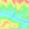 Mapa topográfico یوش, altitud, relieve