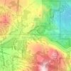 Mapa topográfico Donner Pass, altitud, relieve