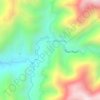 Mapa topográfico Varsovia, altitud, relieve