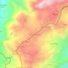 Mapa topográfico Suscalpamba, altitud, relieve