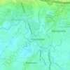 Mapa topográfico Citeureup, altitud, relieve