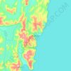 Mapa topográfico Bukoba, altitud, relieve